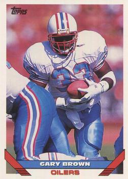 Gary Brown Houston Oilers 1993 Topps NFL #619